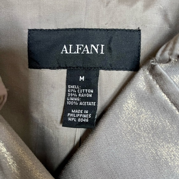 Alfani Jacket/Pea Coat in a gorgeous Metallic Fabric - Picture 2 of 8
